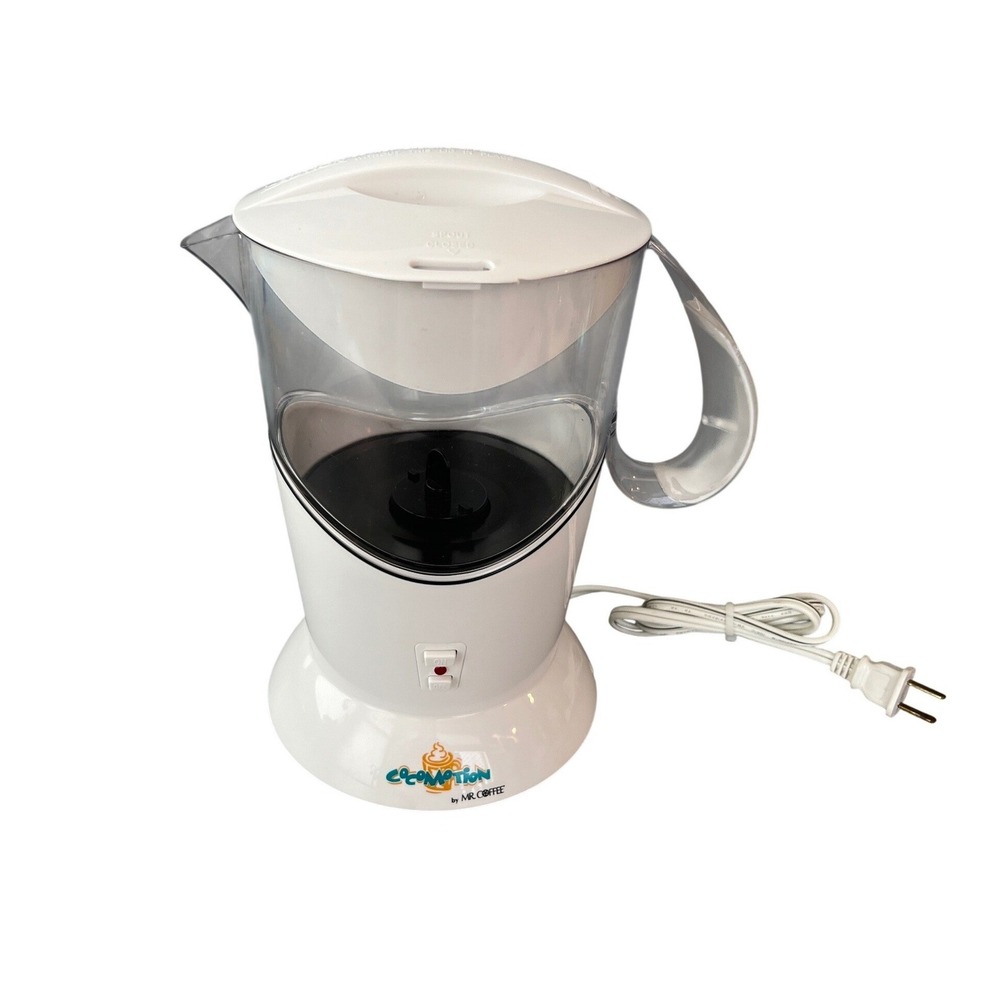 Cocomotion Hot Cocoa Maker Mr Coffee White Electric Beverage Mixer HC4